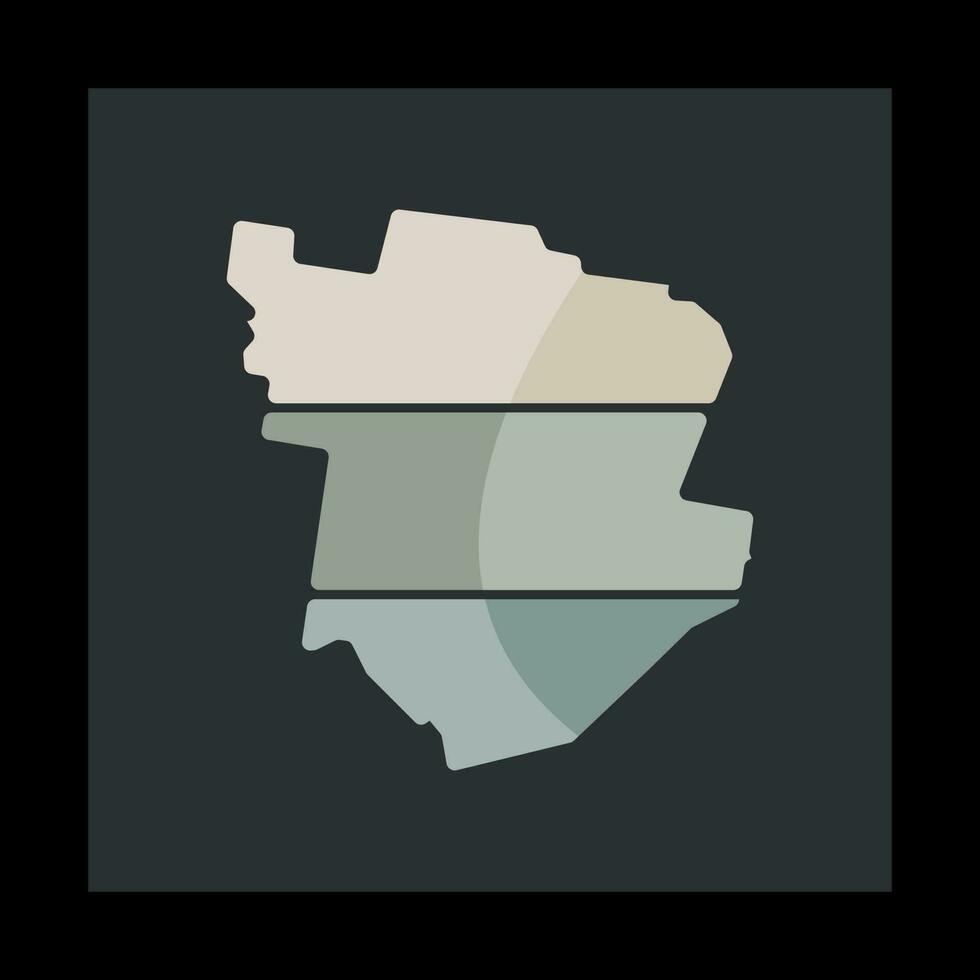 bomaderry carta geografica moderno creativo logo vettore