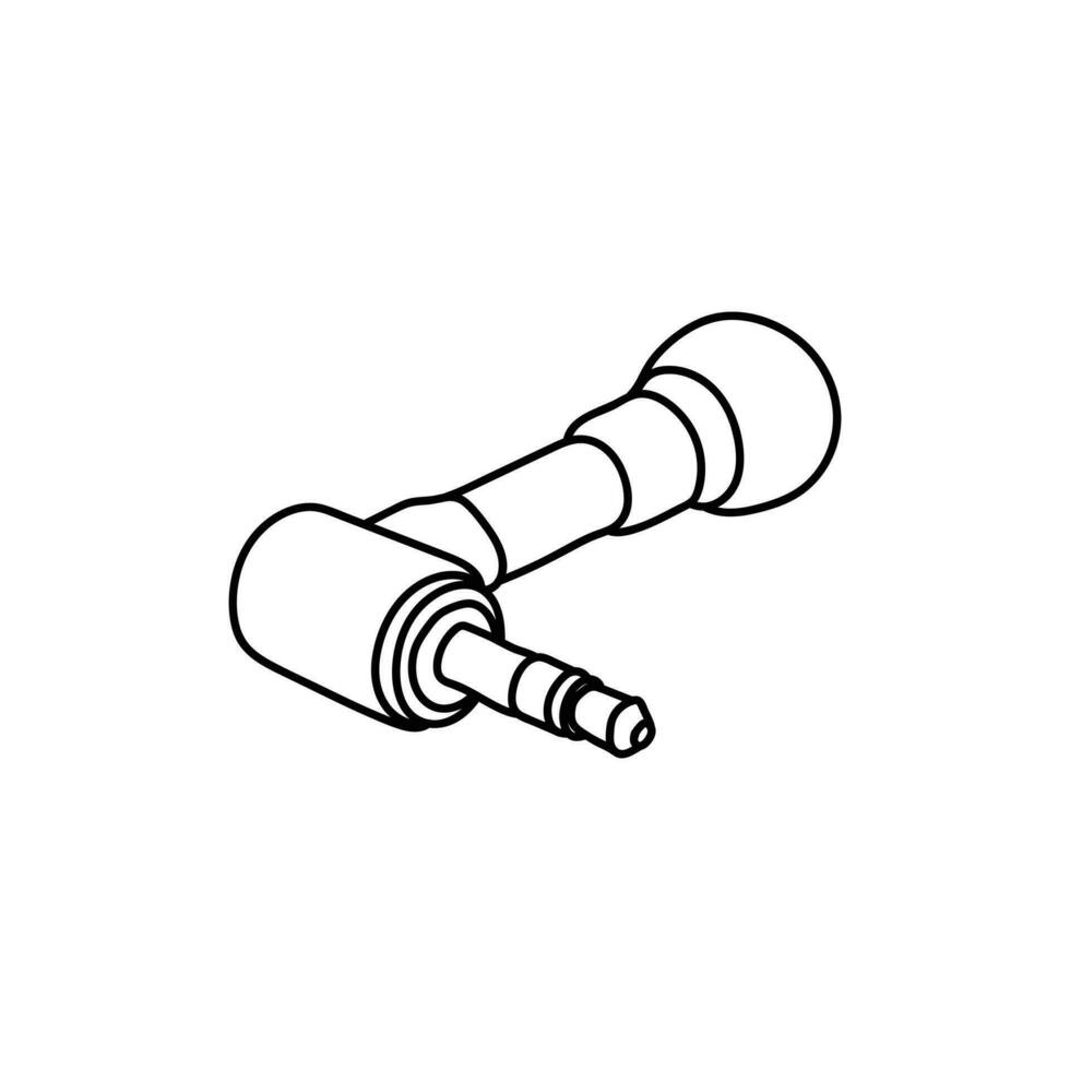 microfono piccolo linea semplice logo vettore