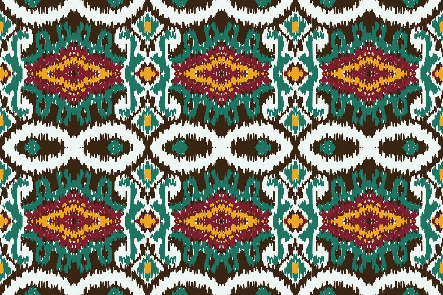 africano ikat damasco paisley ricamo sfondo. geometrico etnico orientale modello tradizionale. ikat azteco stile astratto vettore illustrazione. design per Stampa trama, tessuto, sari, sari, tappeto.