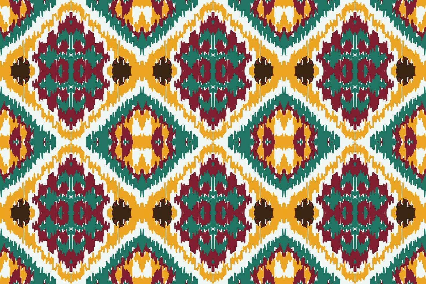 africano ikat floreale paisley ricamo sfondo. geometrico etnico orientale modello tradizionale. ikat fiore stile astratto vettore illustrazione. design per Stampa trama, tessuto, sari, sari, tappeto.