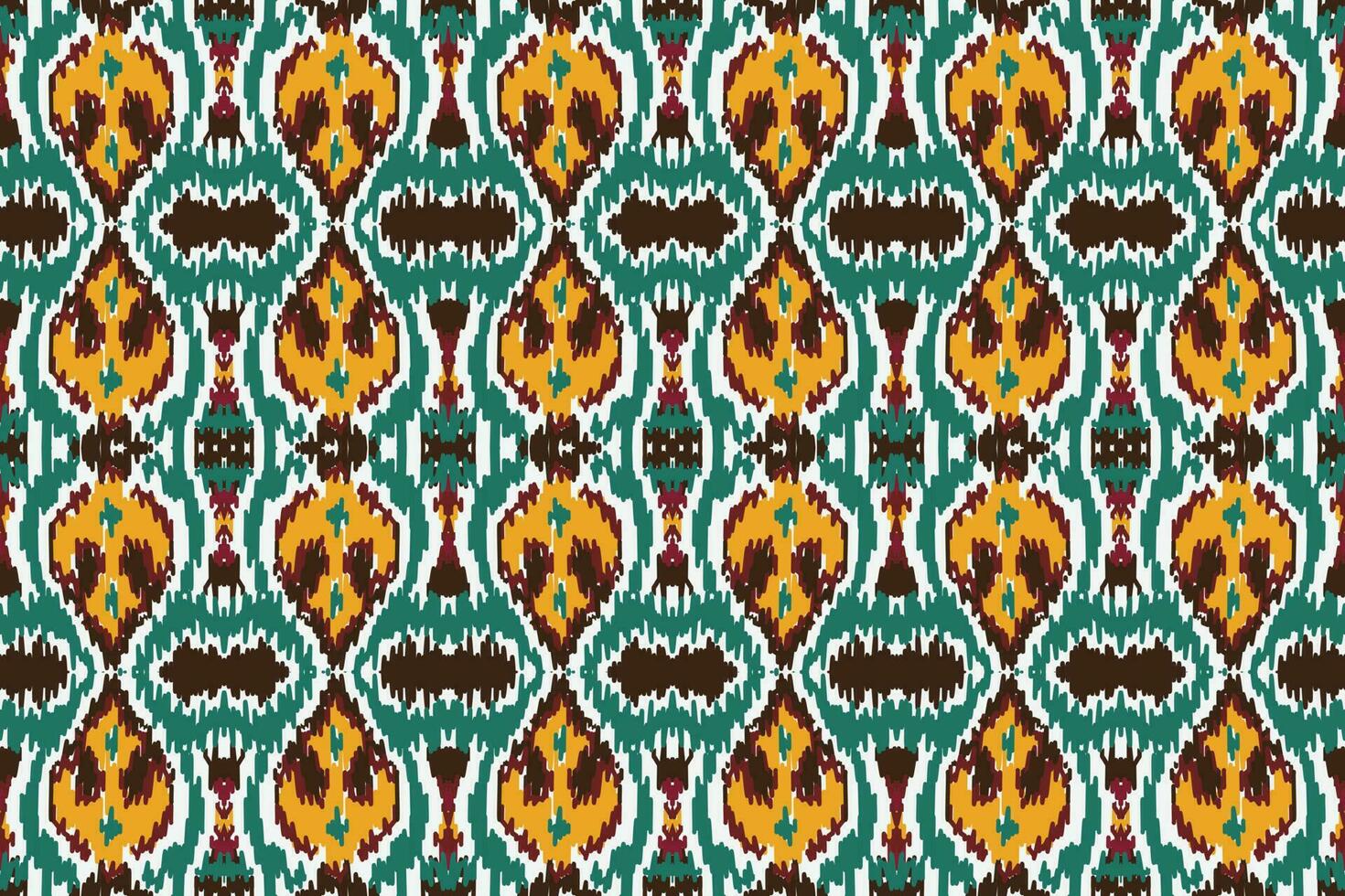 africano ikat floreale paisley ricamo sfondo. geometrico etnico orientale modello tradizionale. ikat fiore stile astratto vettore illustrazione. design per Stampa trama, tessuto, sari, sari, tappeto.