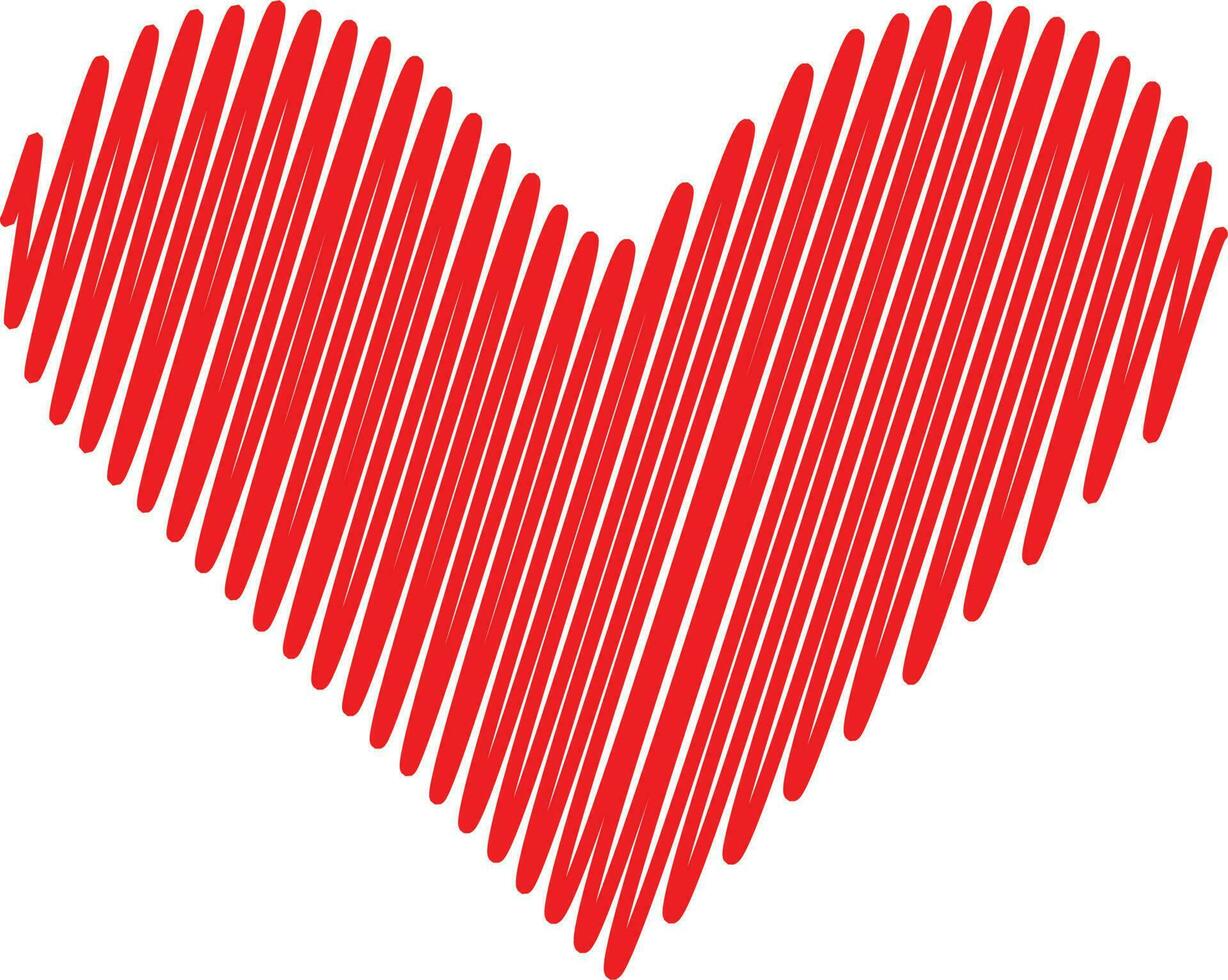 illustrazione vettore grafico di schizzo amore icona