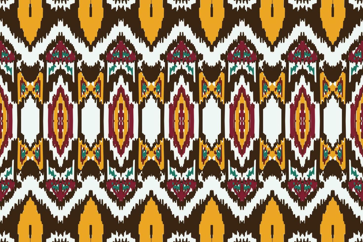 africano ikat damasco ricamo sfondo. geometrico etnico orientale modello tradizionale. ikat azteco stile astratto vettore illustrazione. design per Stampa trama, tessuto, sari, sari, tappeto.