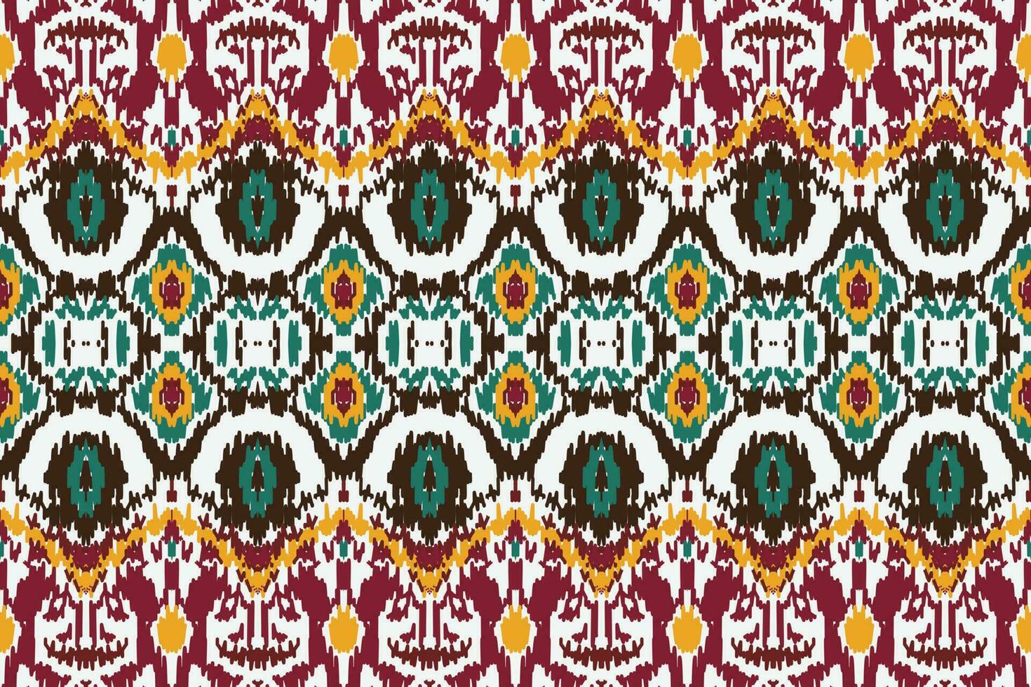 africano ikat paisley modello ricamo sfondo. geometrico etnico orientale modello tradizionale. ikat azteco stile astratto vettore illustrazione. design per Stampa trama, tessuto, sari, sari, tappeto.