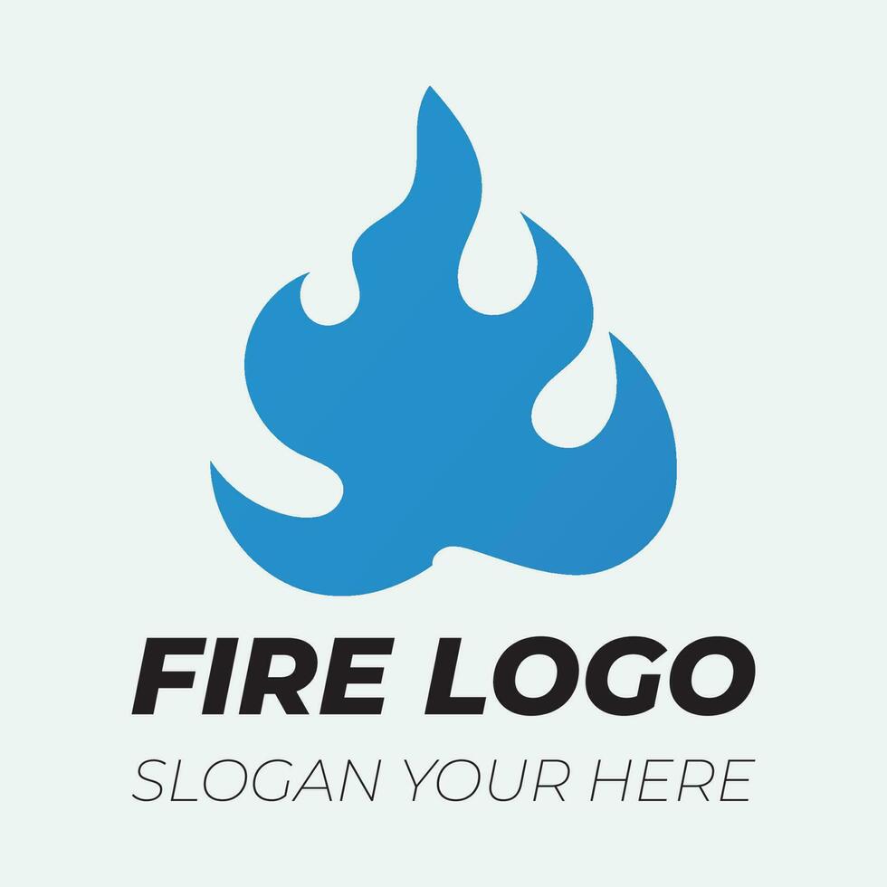 fiamma logo design modello illustrazione. vettore