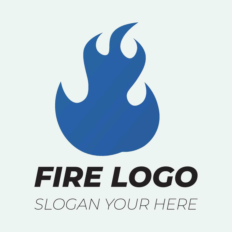 fiamma logo design modello illustrazione. vettore