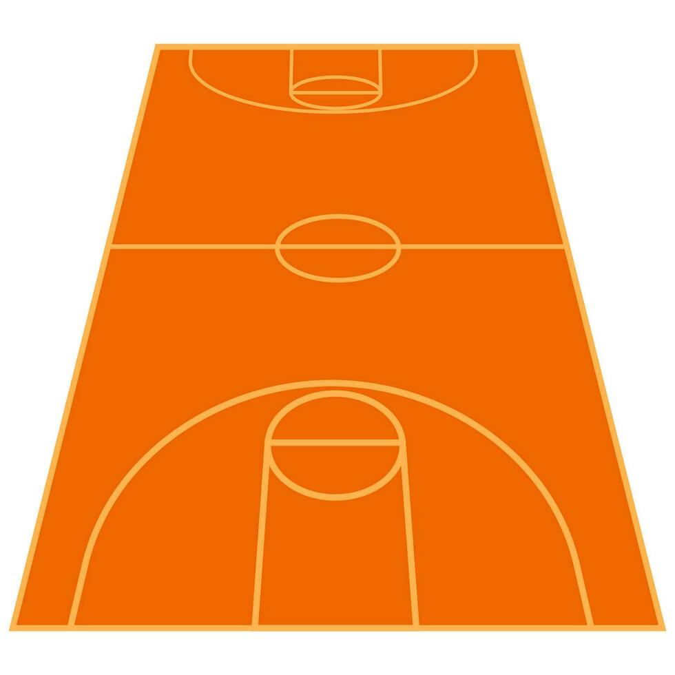 basket Tribunale vettore sfondo prospettiva Visualizza no le persone.