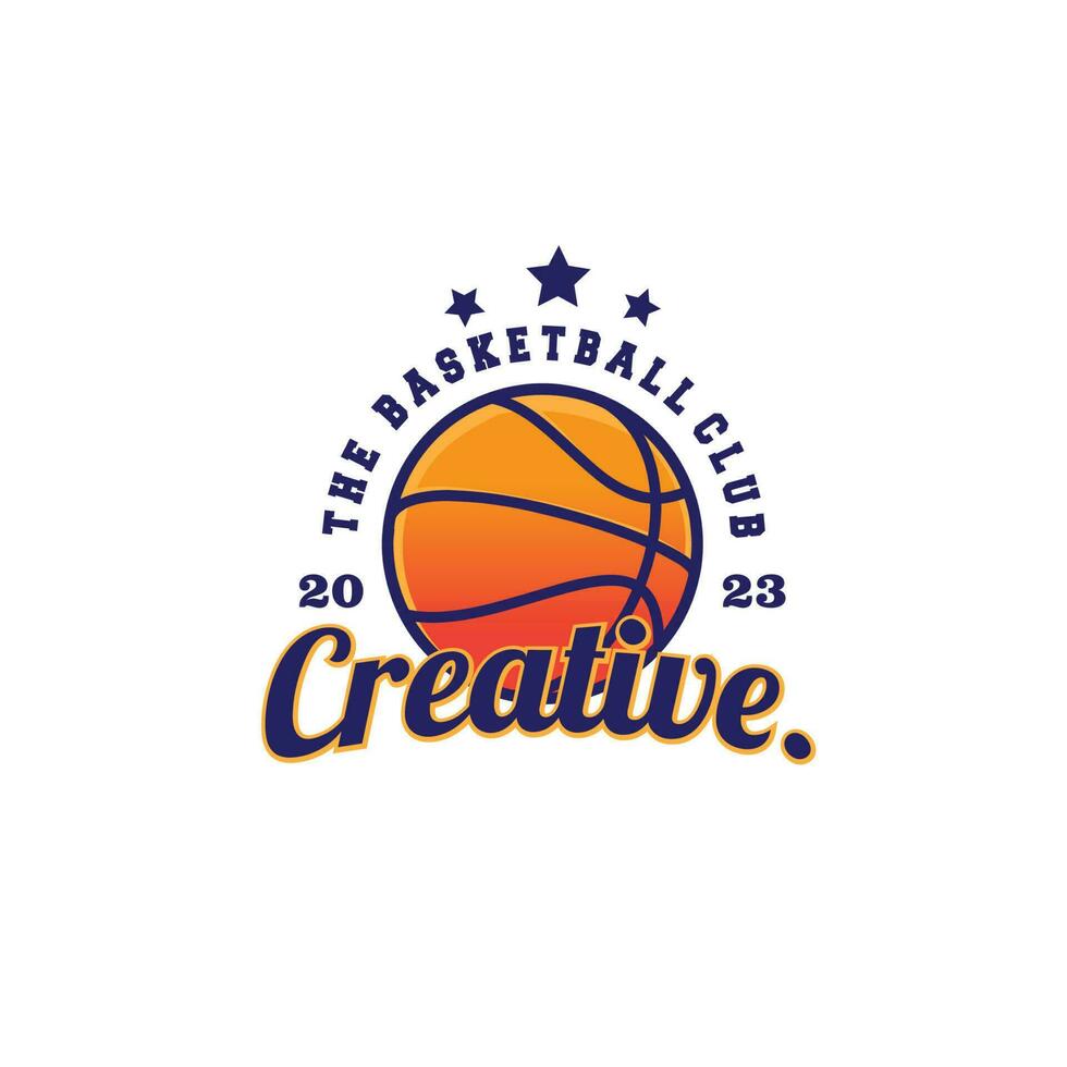 design logo gli sport pallacanestro vettore illustrazione