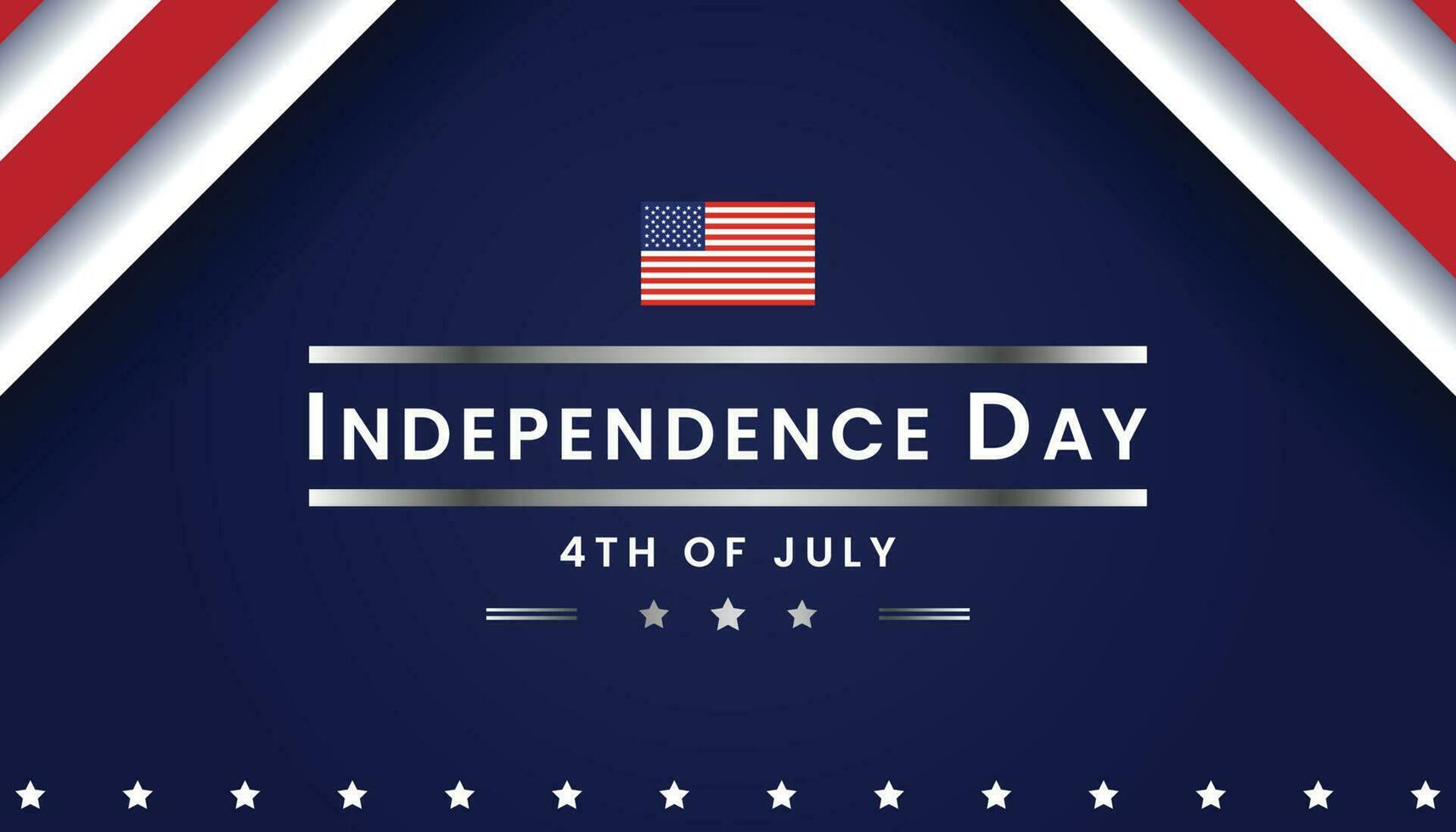 indipendenza giorno Stati Uniti d'America bandiera modello design. 4 ° di luglio celebrazione. vettore