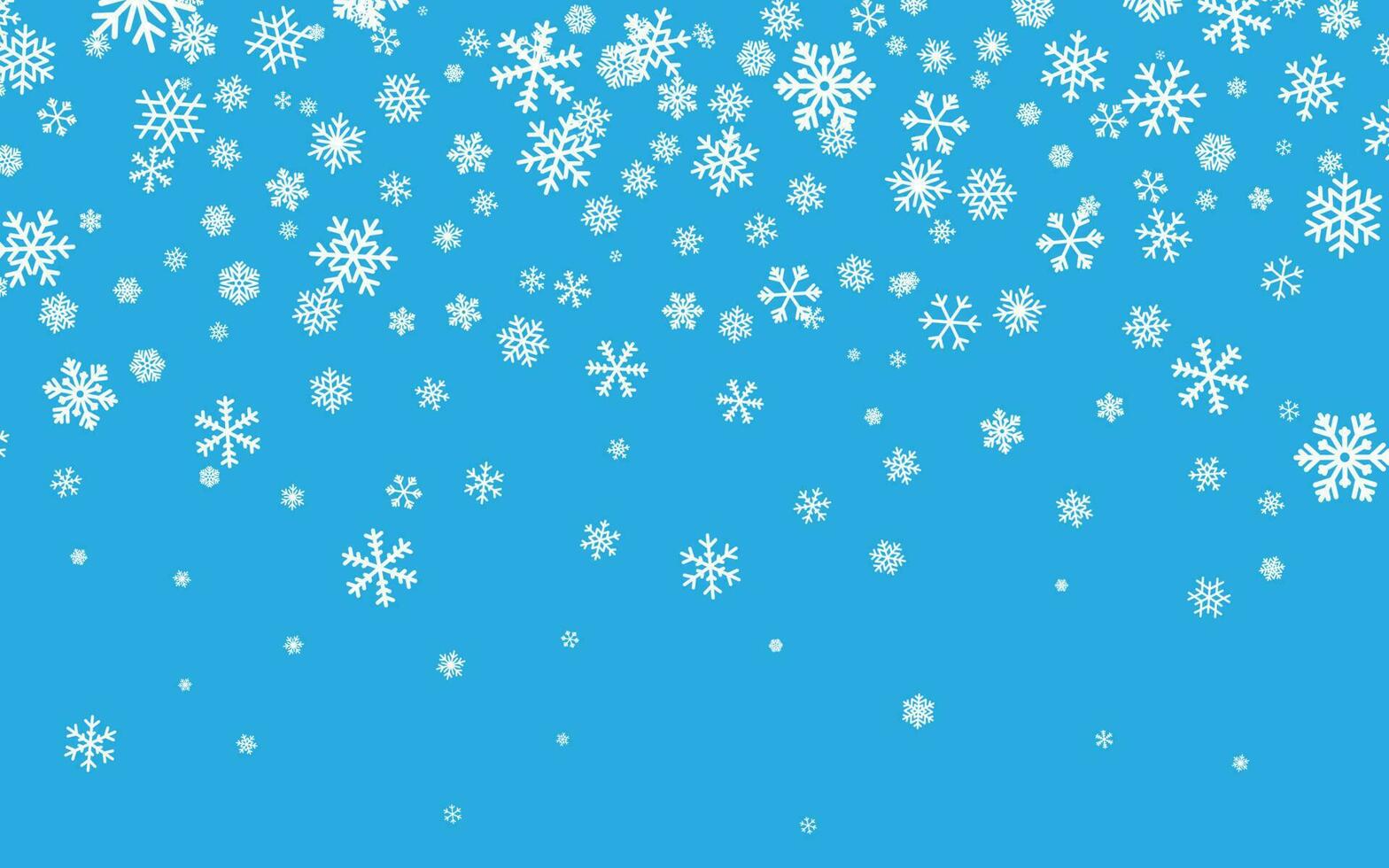 Natale neve. caduta i fiocchi di neve su blu sfondo. nevicata. vettore illustrazione