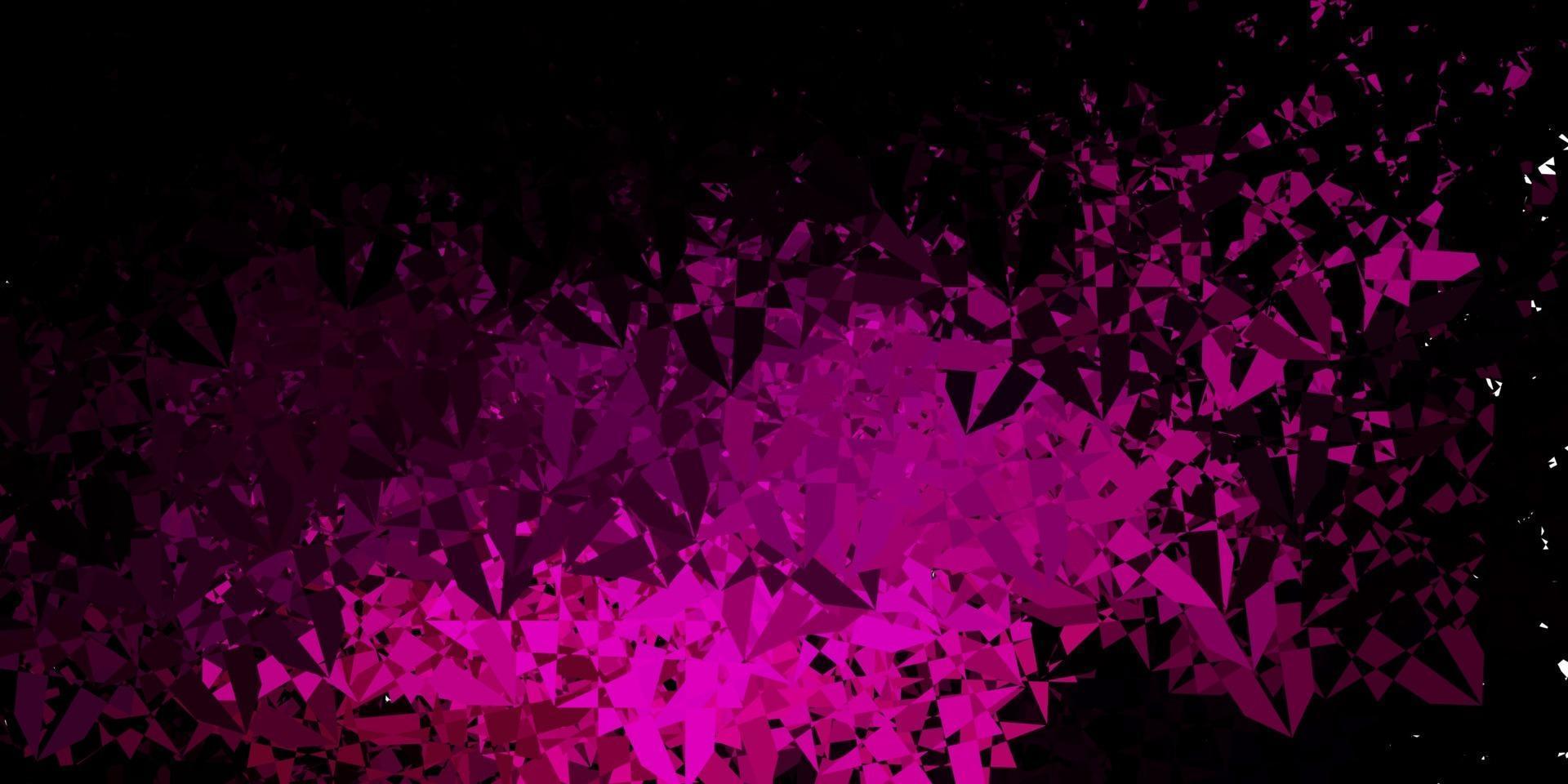 sfondo vettoriale rosa scuro con forme poligonali.