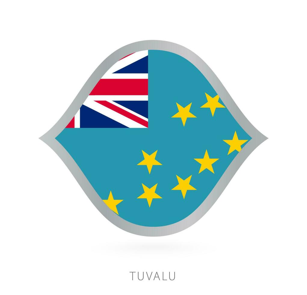 tuvalu nazionale squadra bandiera nel stile per internazionale pallacanestro gare. vettore