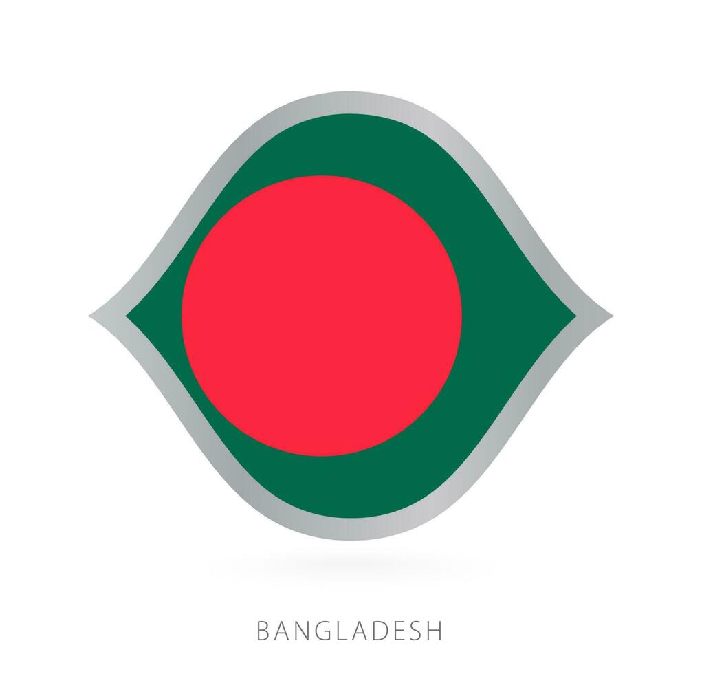 bangladesh nazionale squadra bandiera nel stile per internazionale pallacanestro gare. vettore