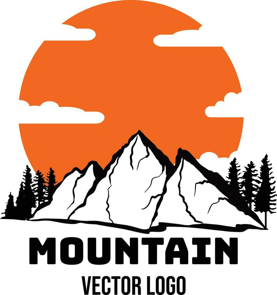 montare everest Himalaya spedizione logo vettore