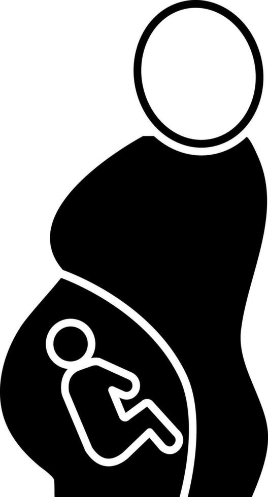 solido icona per gravidanza vettore