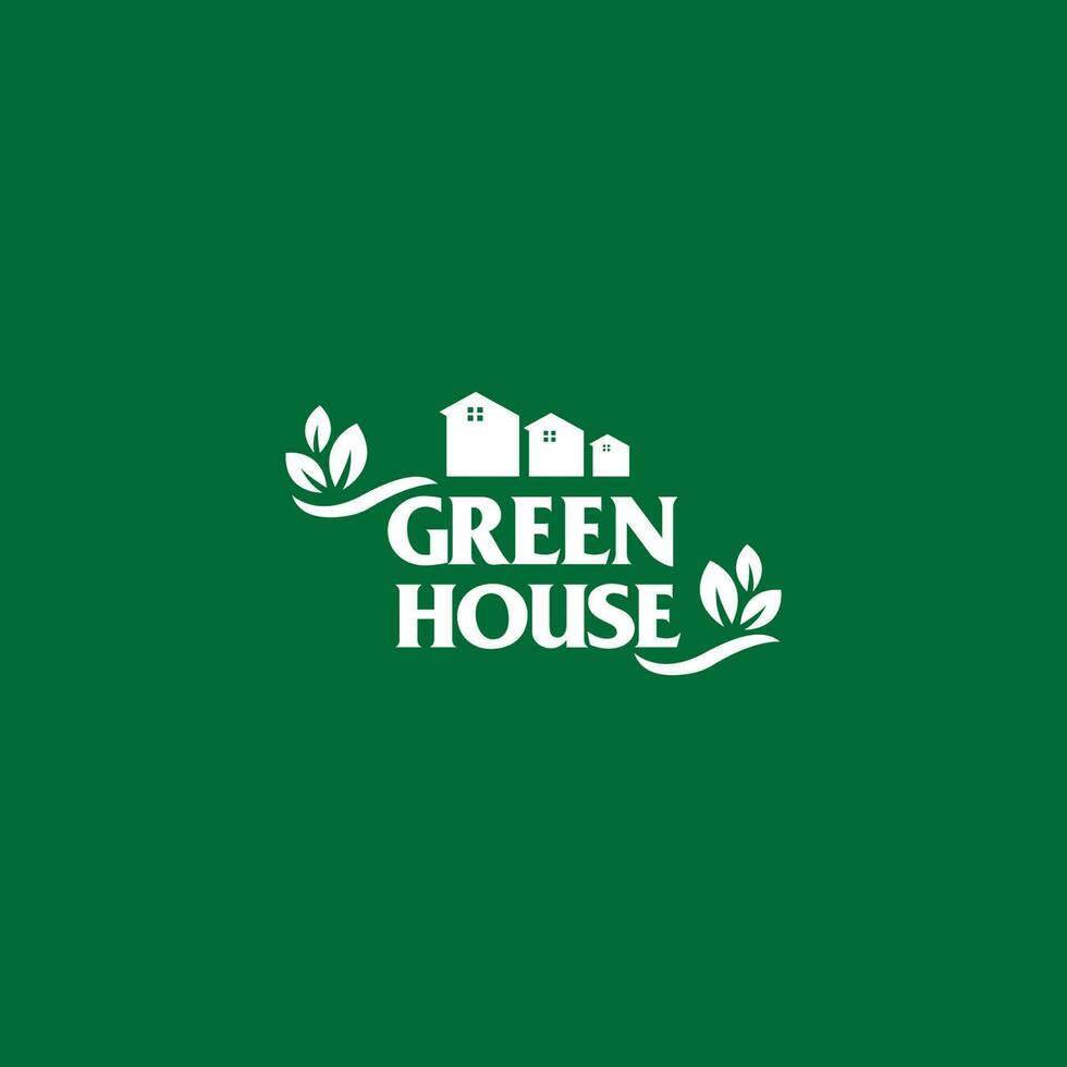 vettore logo casa verde