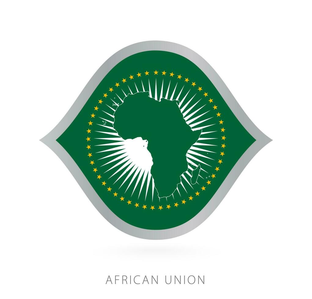 africano unione nazionale squadra bandiera nel stile per internazionale pallacanestro gare. vettore