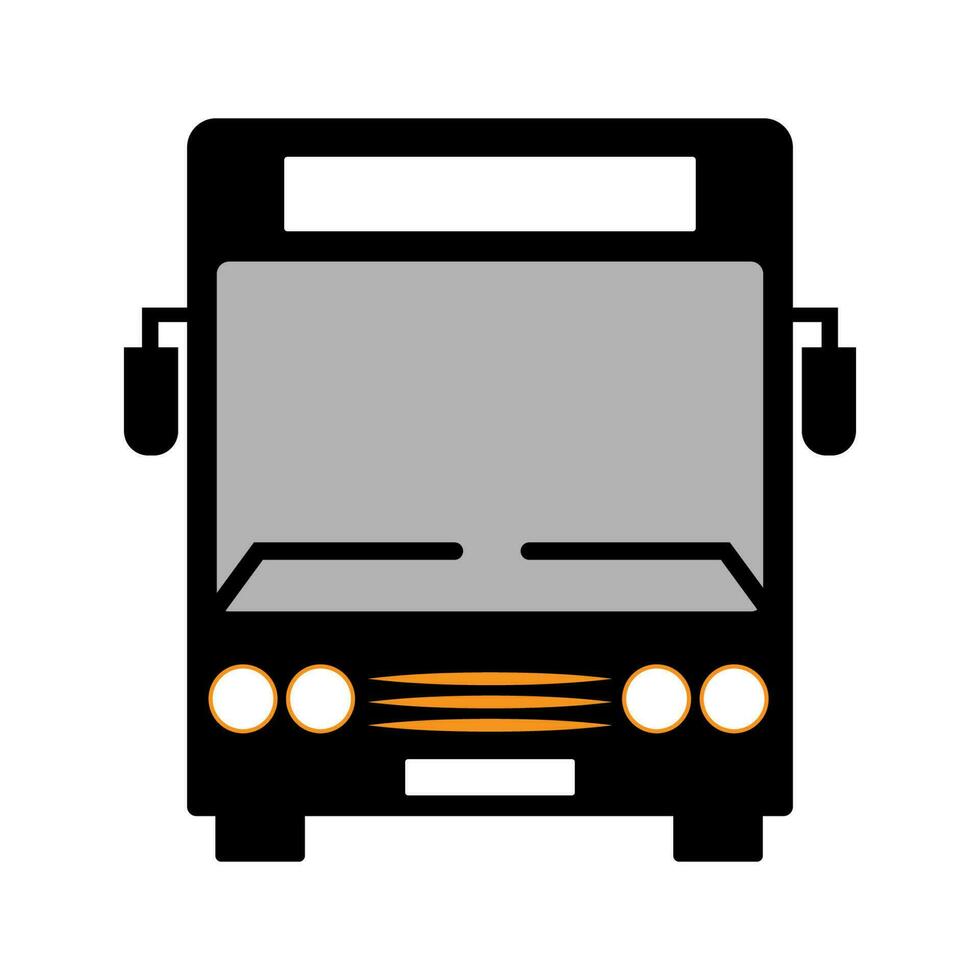 vettore autobus icona simbolo su bianca sfondo nel di moda stile. adatto per molti scopi. gratuito vettore illustrazione.