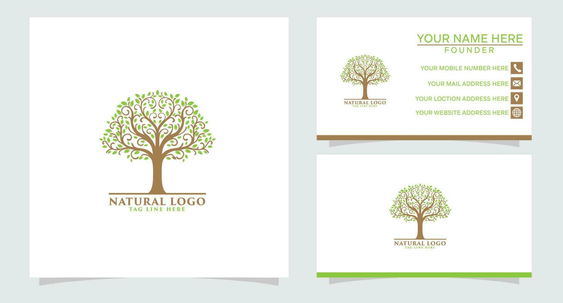 albero con suolo agricoltura agricoltura logo design ispirazione vettore