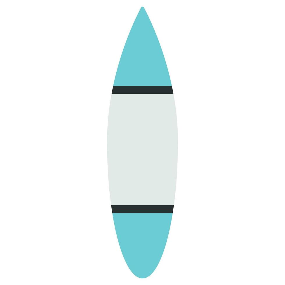 tavola da surf. piatto vettore illustrazione