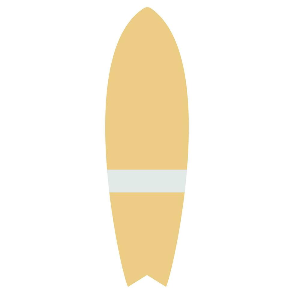 tavola da surf. piatto vettore illustrazione