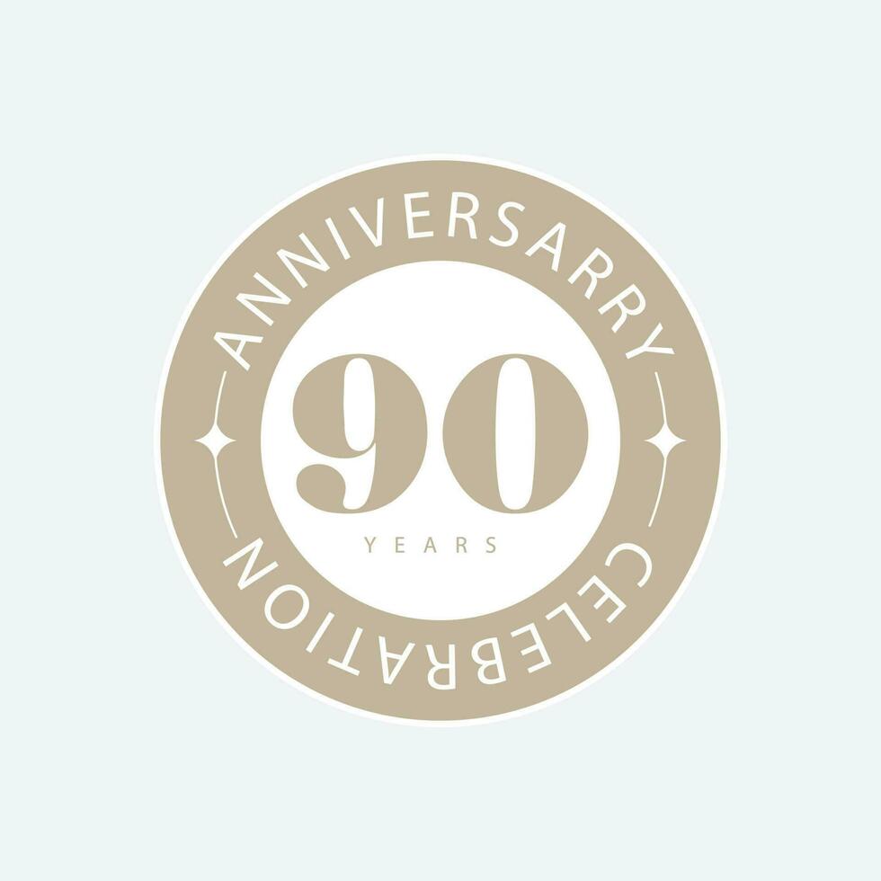 vettore anniversario logo design modello