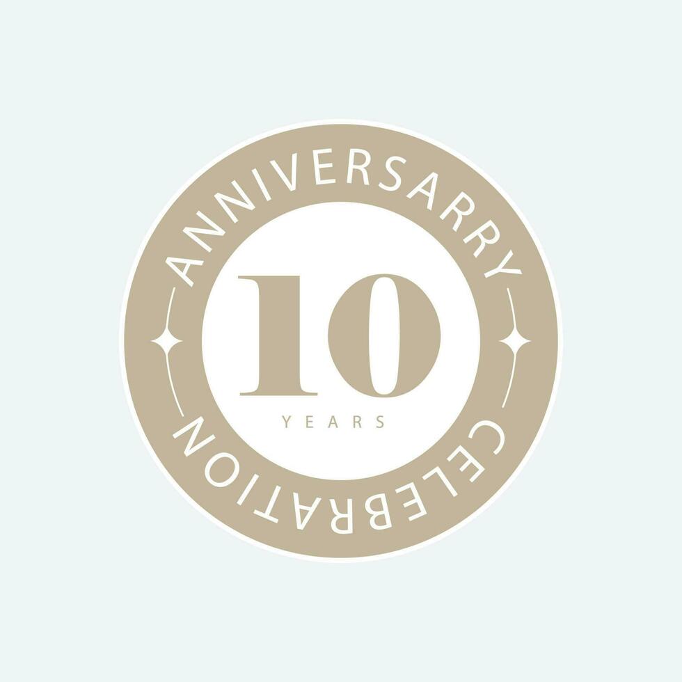 vettore anniversario logo design modello