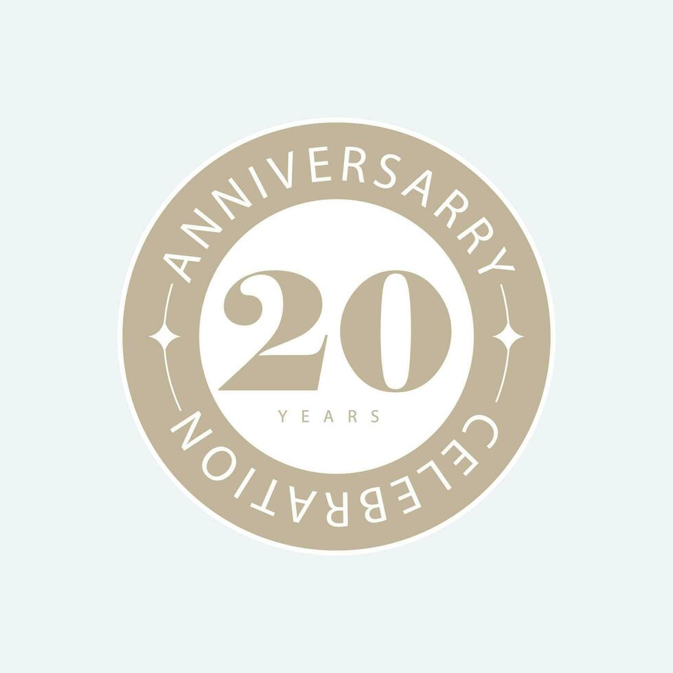 vettore anniversario logo design modello