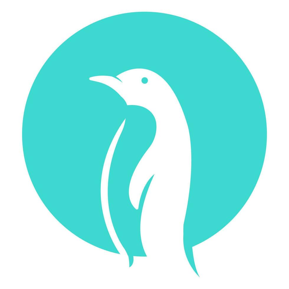 pinguino icona illustrazione vettore