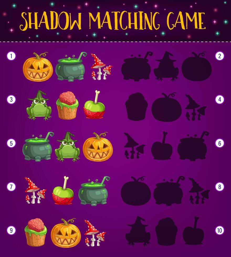 Halloween ombra accoppiamento ragazzo gioco modello vettore