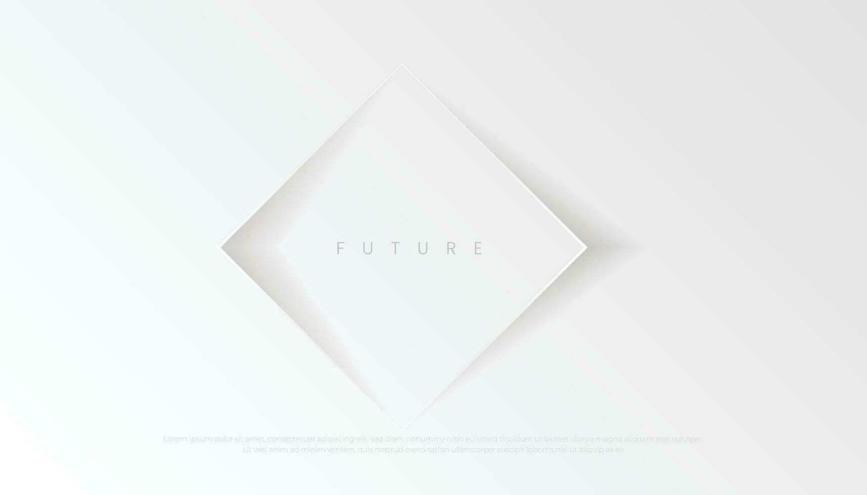 premio bianca grigio astratto sfondo, lusso elegante futuro geometrico forme, visivo marchio. esclusivo sfondo vettore illustrazione