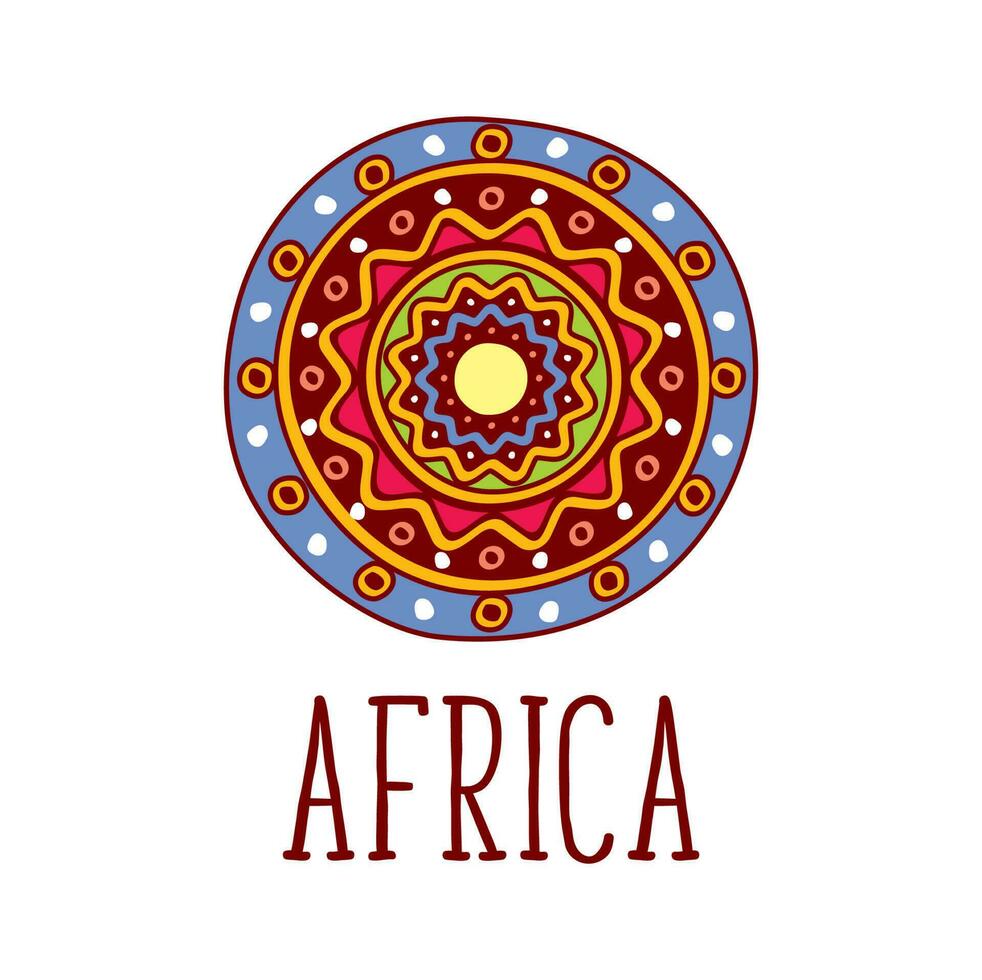 Africa icona, africano viaggiare, cultura e, turismo vettore