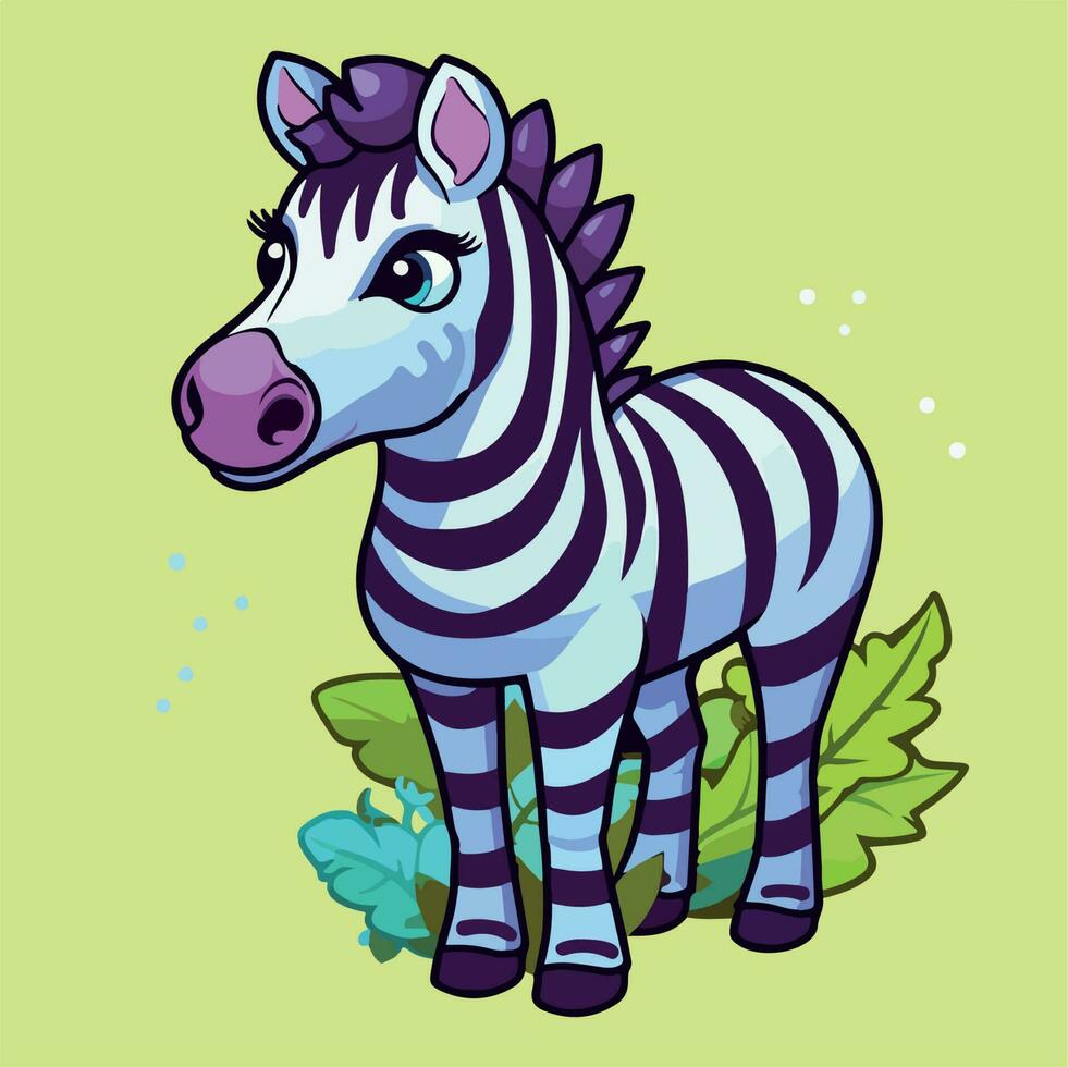 zebra illustrazione vettore divertente vettore illustrazione eps 10