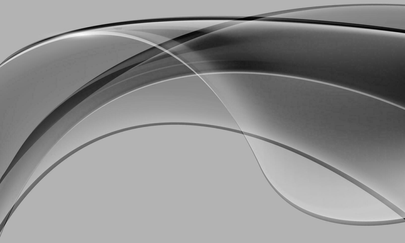 realistico astratto erba curva onda su grigio design moderno lusso futuristico creativo sfondo vettore