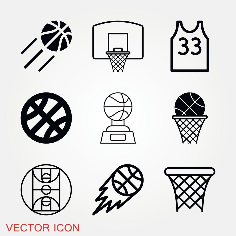 vettore icona basket