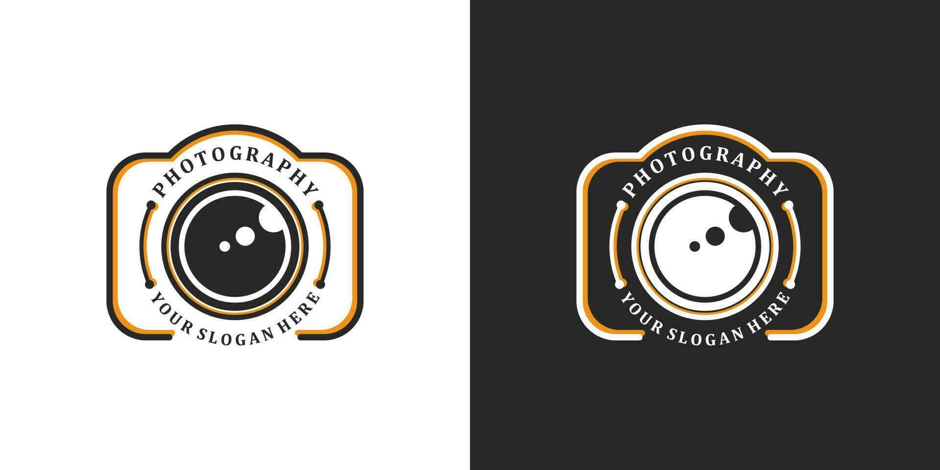 fotografia logo design con moderno concetto vettore