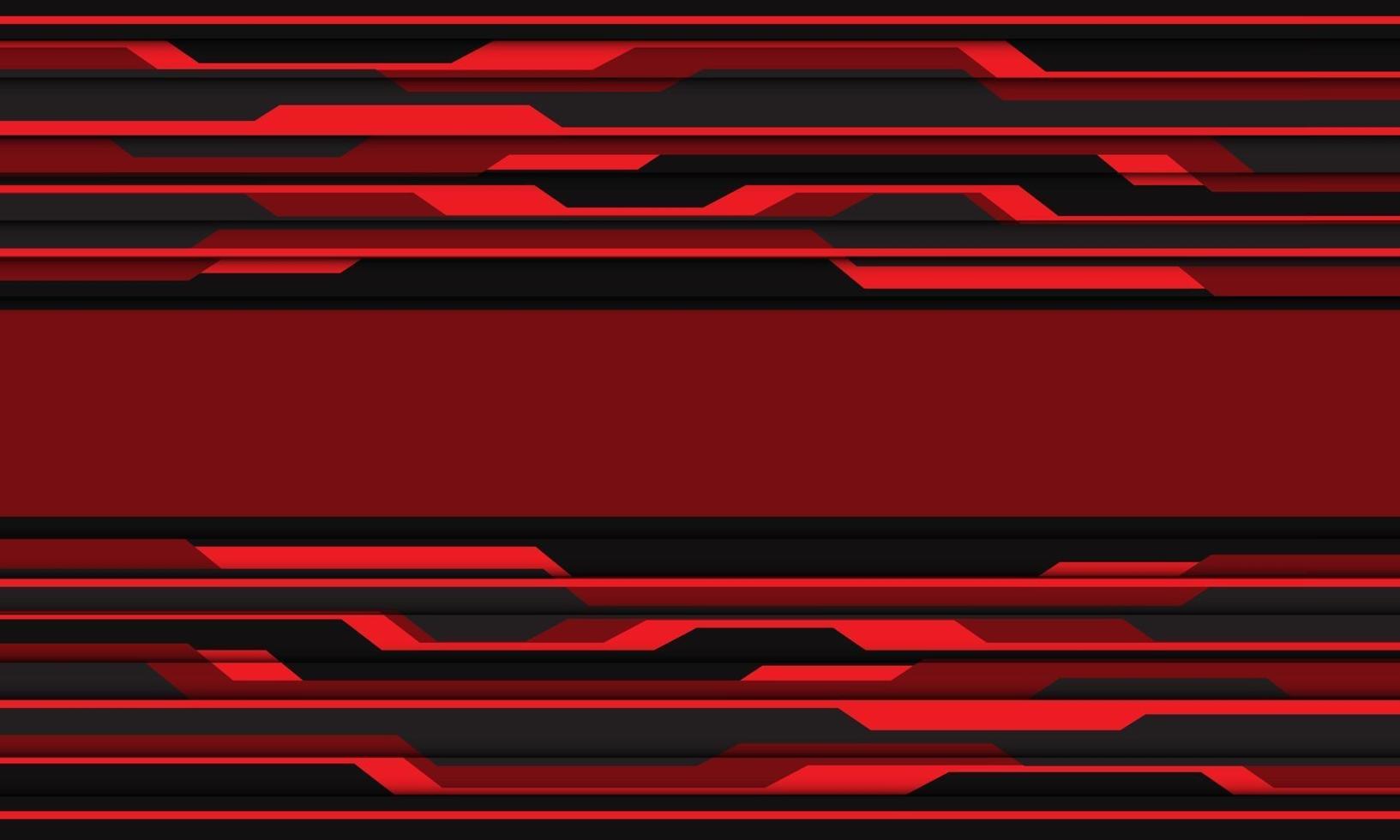 astratto rosso grigio cyber circuito modello banner vettore