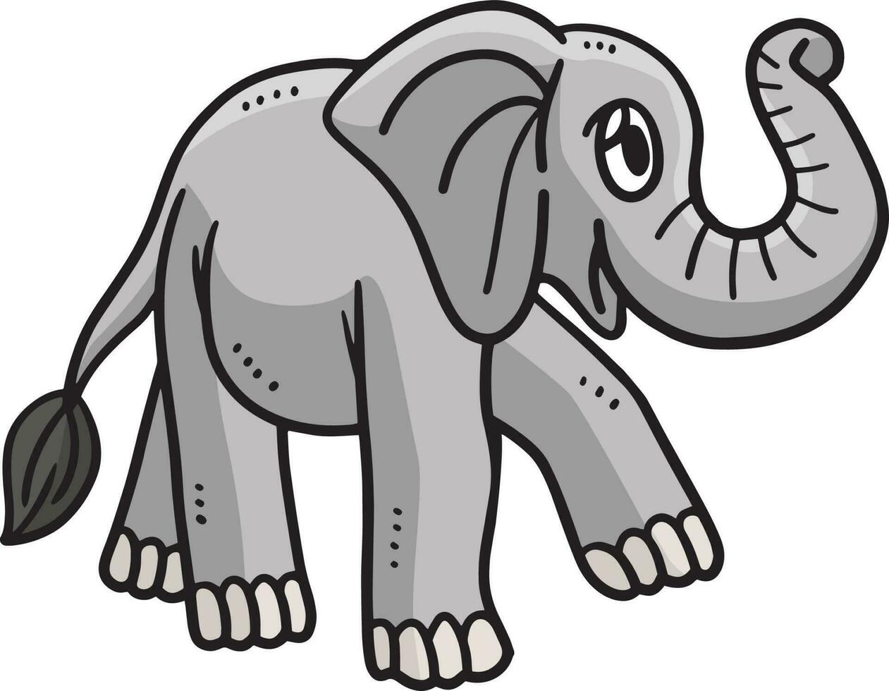 bambino elefante cartone animato colorato clipart illustrazione vettore