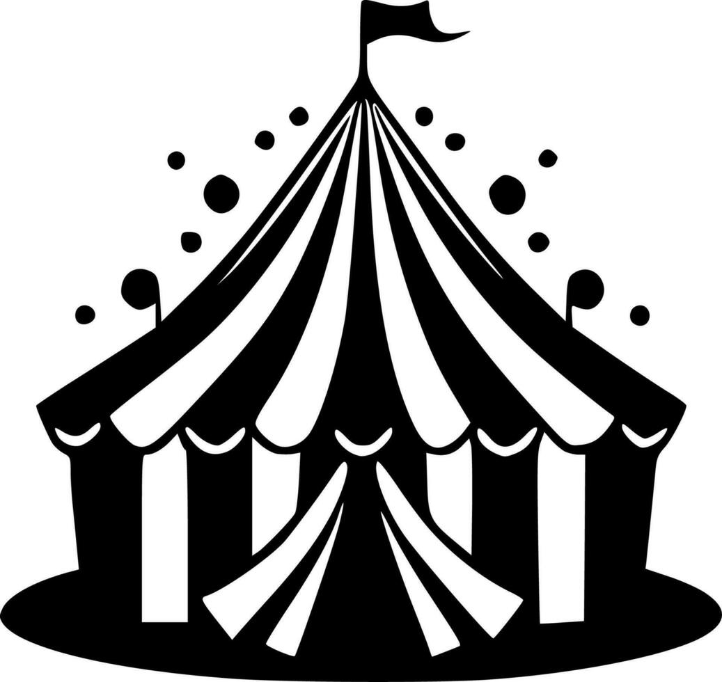 circo - minimalista e piatto logo - vettore illustrazione