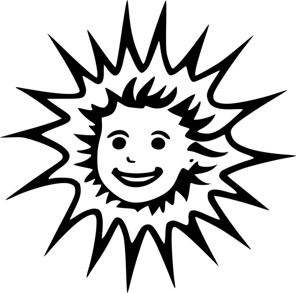 luce del sole - minimalista e piatto logo - vettore illustrazione