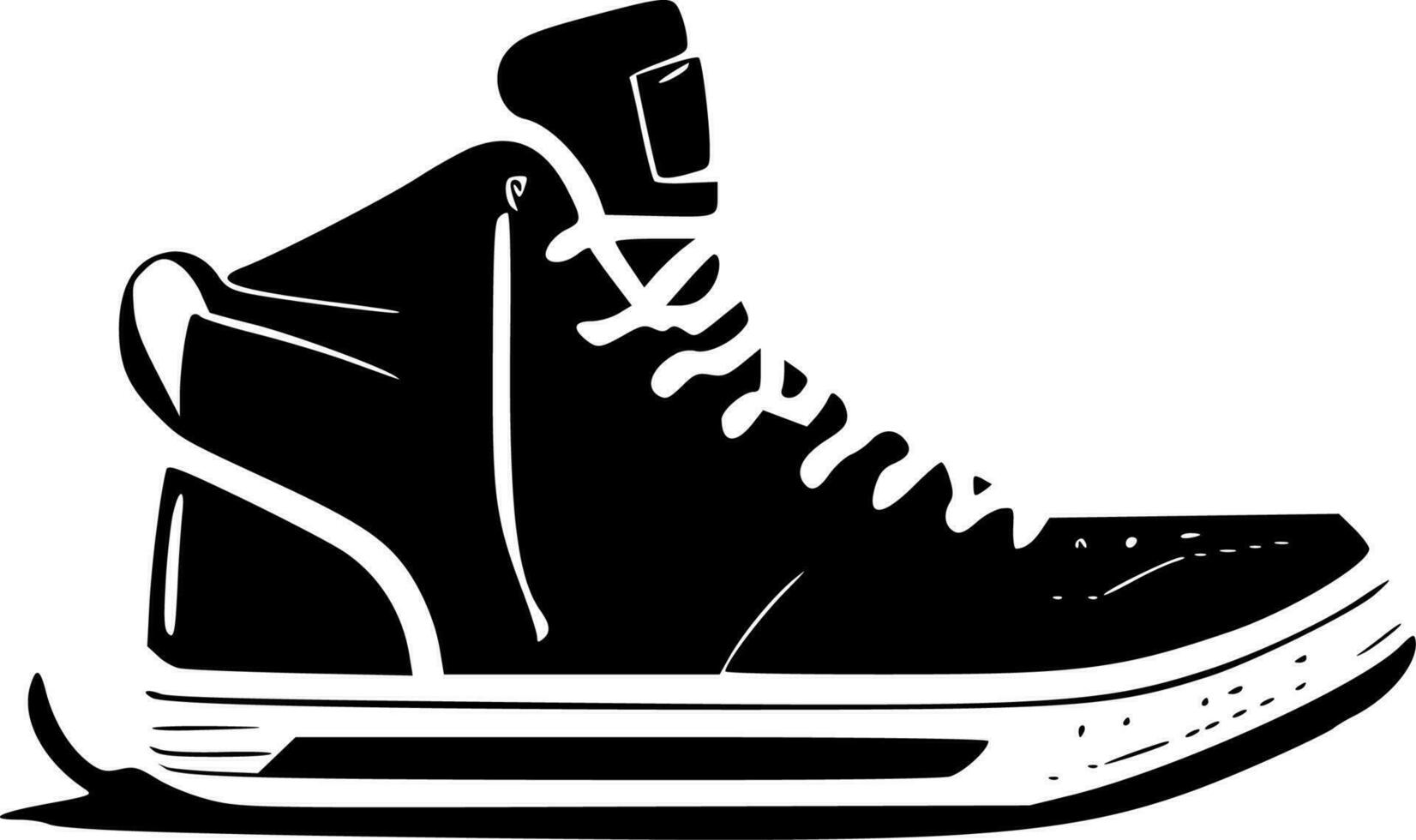 scarpe da ginnastica - minimalista e piatto logo - vettore illustrazione