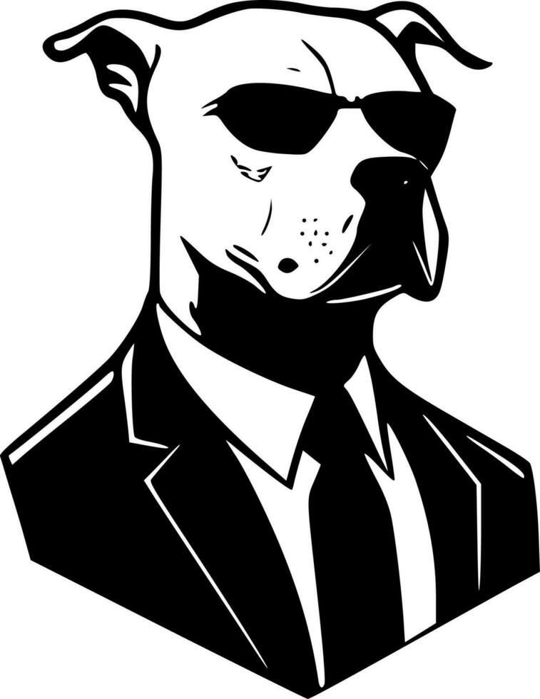 pitbull - alto qualità vettore logo - vettore illustrazione ideale per maglietta grafico