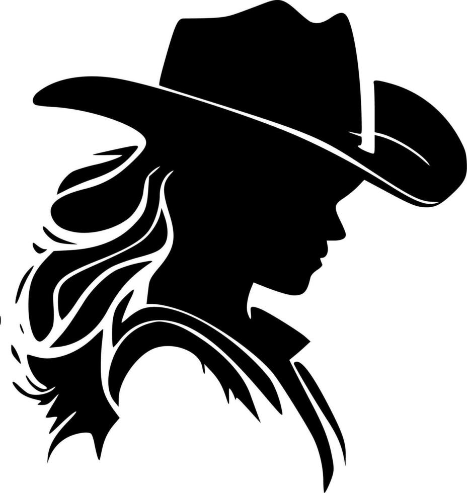 cowgirl - alto qualità vettore logo - vettore illustrazione ideale per maglietta grafico