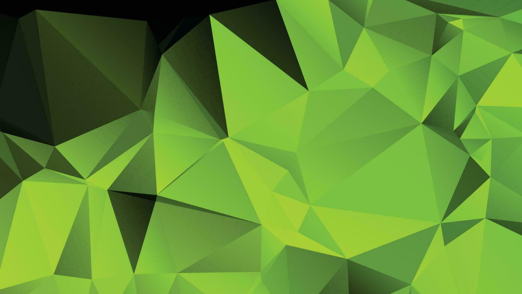 verde colore poligono sfondo disegno, astratto geometrico origami stile con pendenza vettore