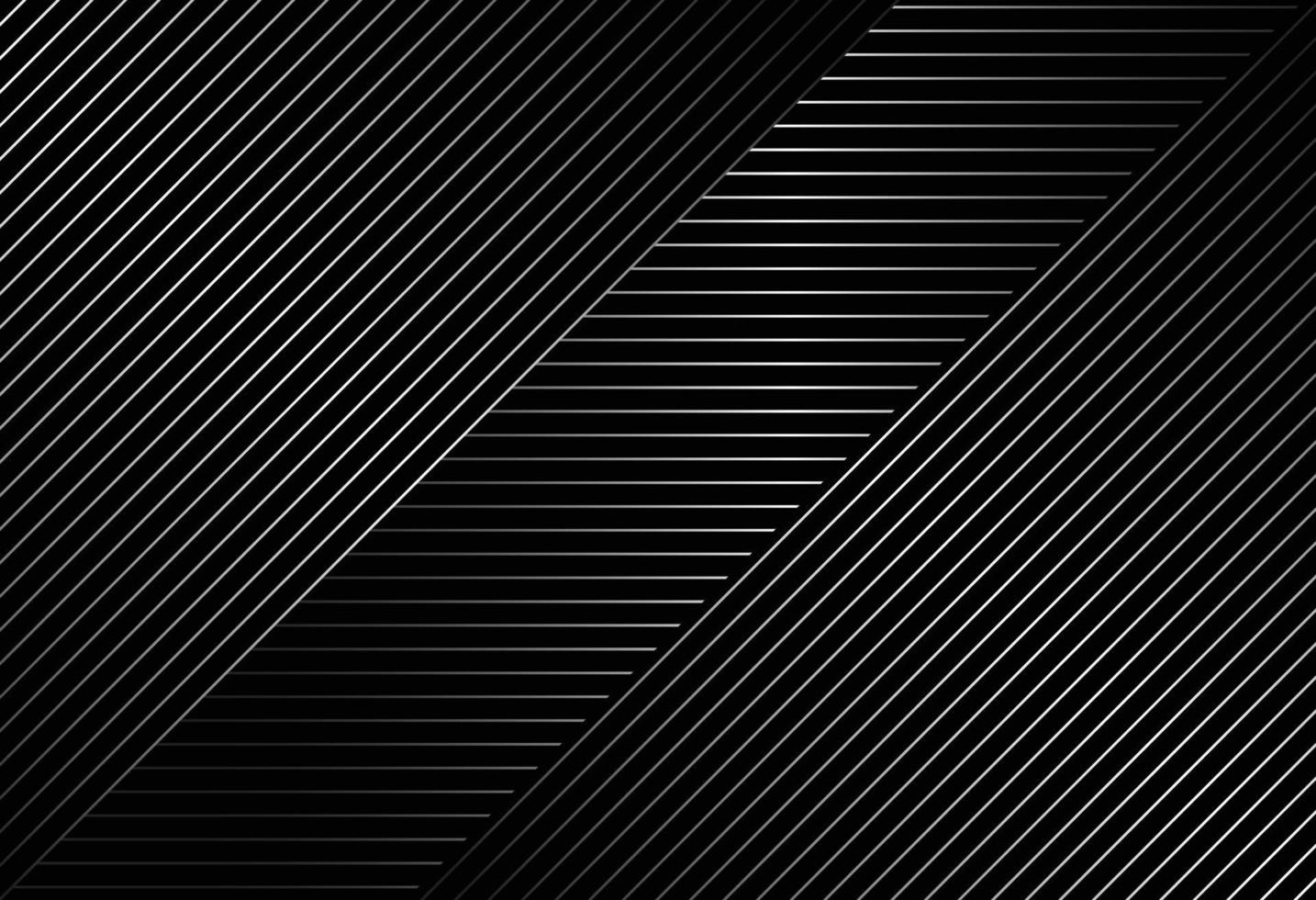 sfondo nero astratto con design pattern di linee diagonali vettore
