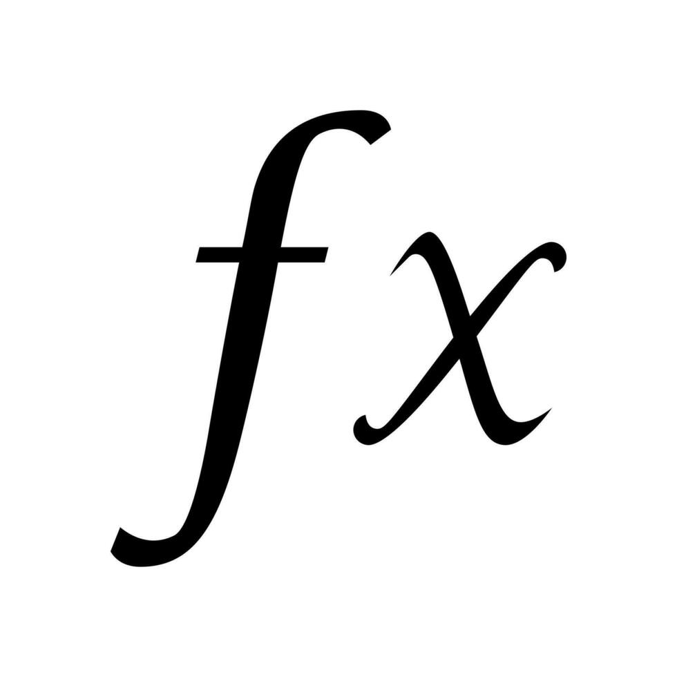 formula matematica scienza formazione scolastica glifo icona vettore illustrazione