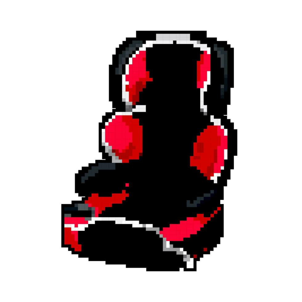 auto bambino auto posto a sedere gioco pixel arte vettore illustrazione