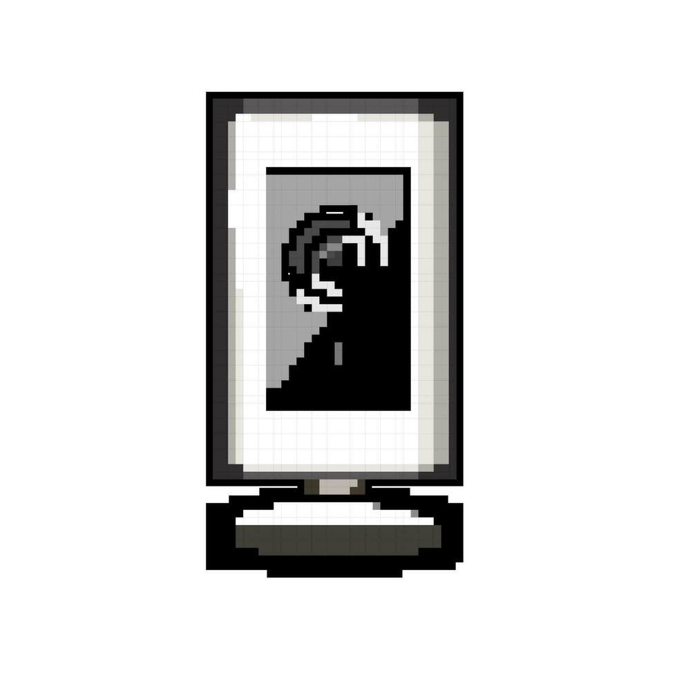 digitale tavolo ragnatela telecamera gioco pixel arte vettore illustrazione