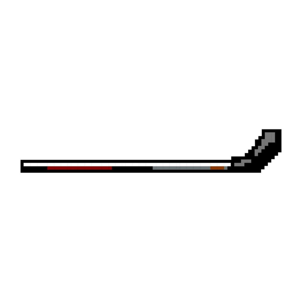 squadra hockey bastone gioco pixel arte vettore illustrazione