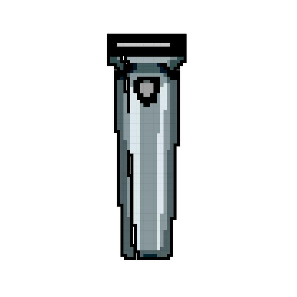 barba rasoio elettrico gioco pixel arte vettore illustrazione